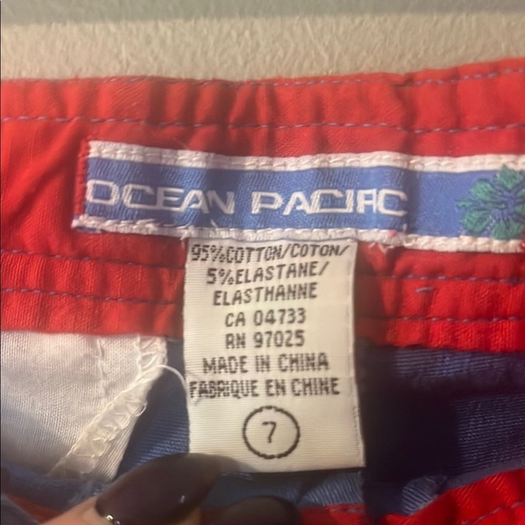 OP Blue Cargo Shorts with Relaxed Fit - Picture 3 of 5